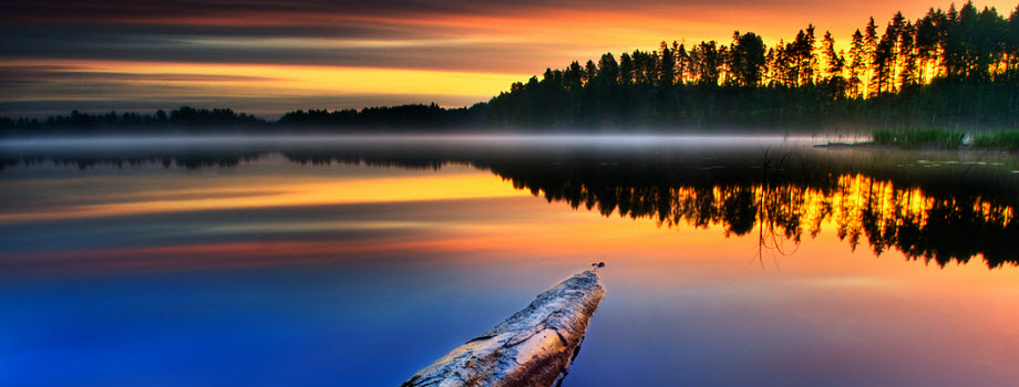 Lake At Sunset